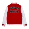 Houston Rockets Western Conference Red White Wool Varsity Jacket 2