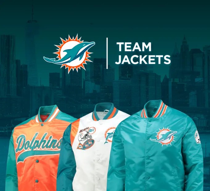 Miami Dolphins Jackets - NFL Apparel