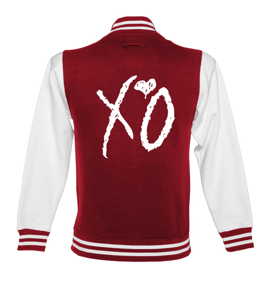 Alternative view of The Weeknd Xo Jackets Red & White Wool Varsity Jacket