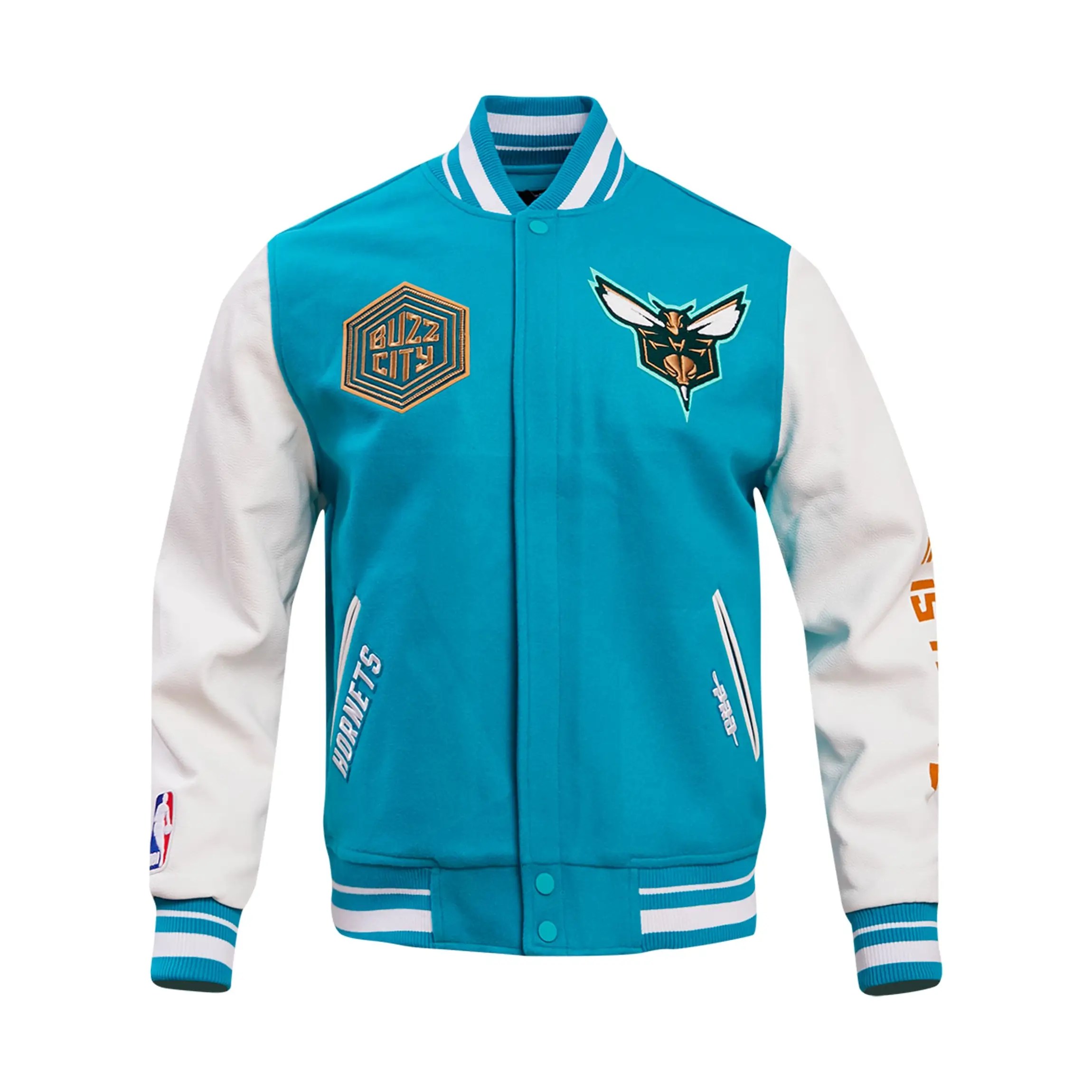 n*a様 CHARLOTTE HORNETS ブラックジャケット NBA Men's Mitchell & Ness Black/White Charlotte Hornets Team