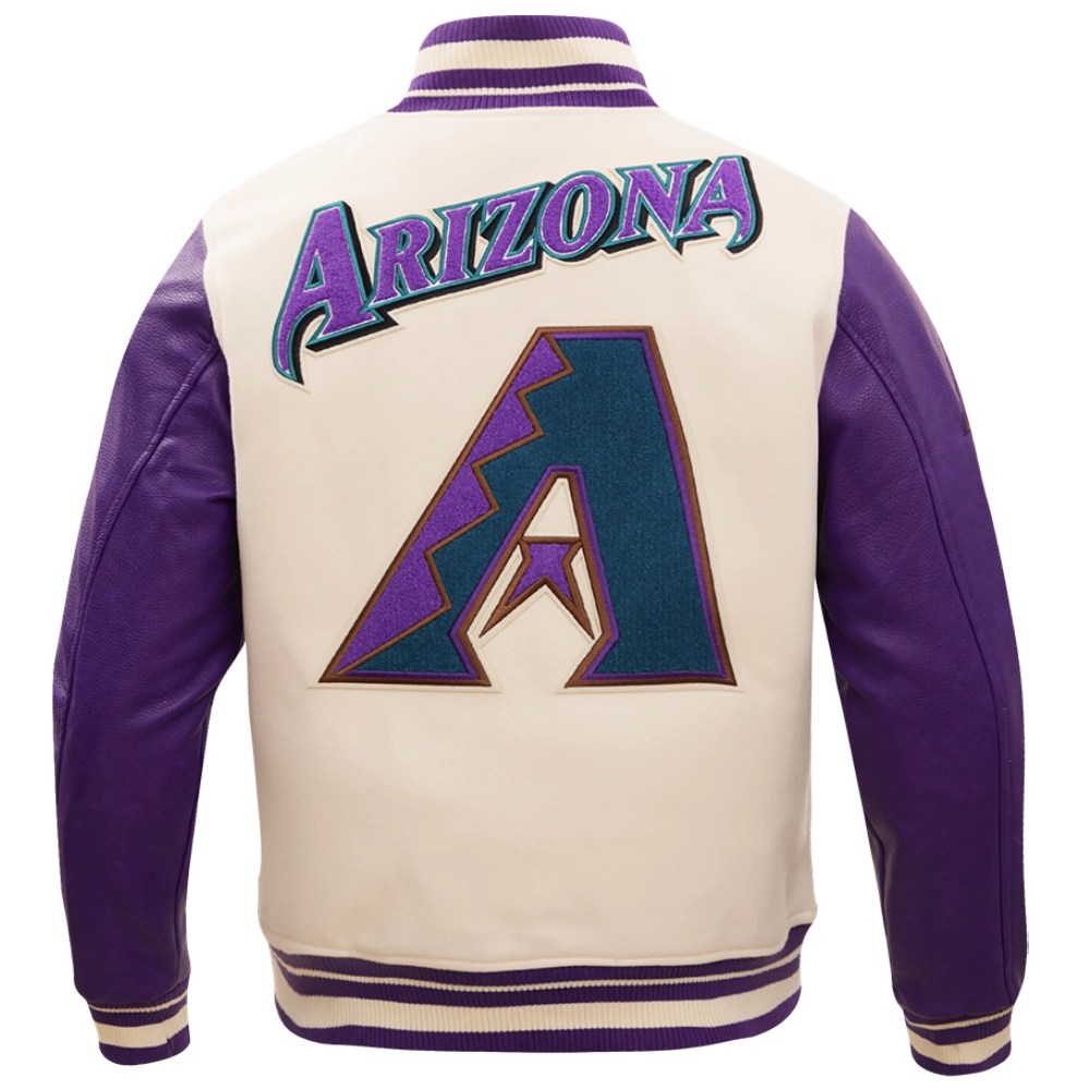Alternative view of Men's Arizona Diamondbacks Retro Classic Varsity Jacket