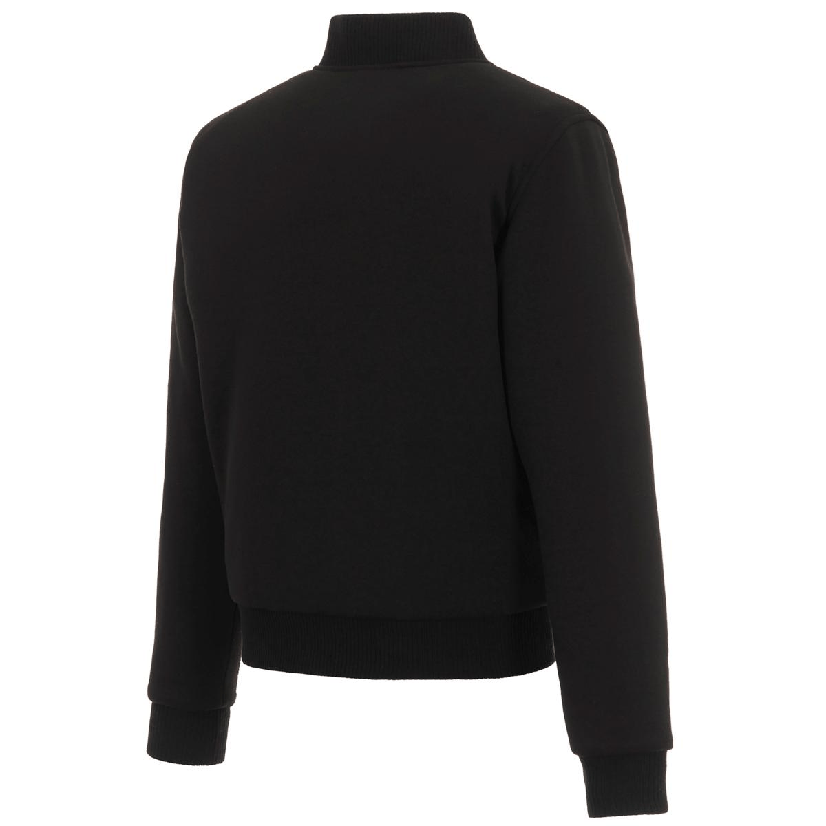 Alternative view of Calgary Flames Full-Zip Full Black Wool Varsity Jacket