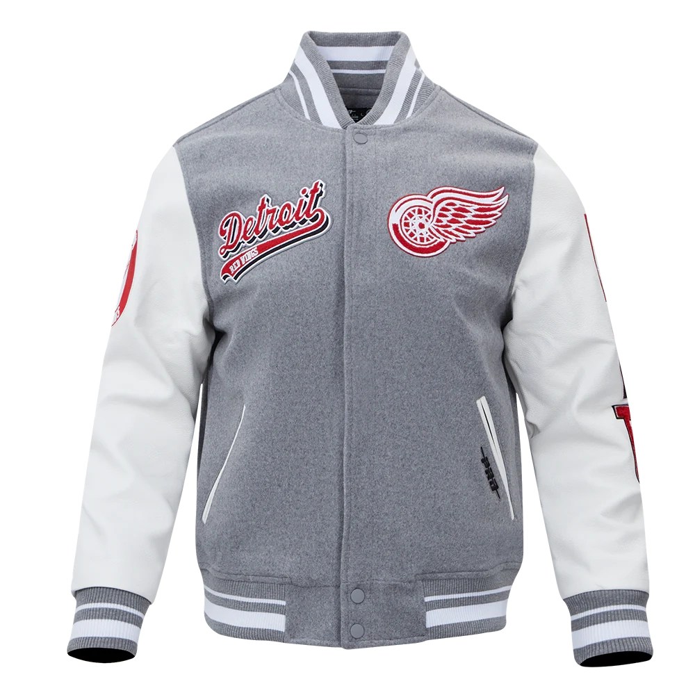 NHL Detroit RedWings JH Designスタジャンジャケット NHL Detroit RedWings JH Designスタジャンジャケット