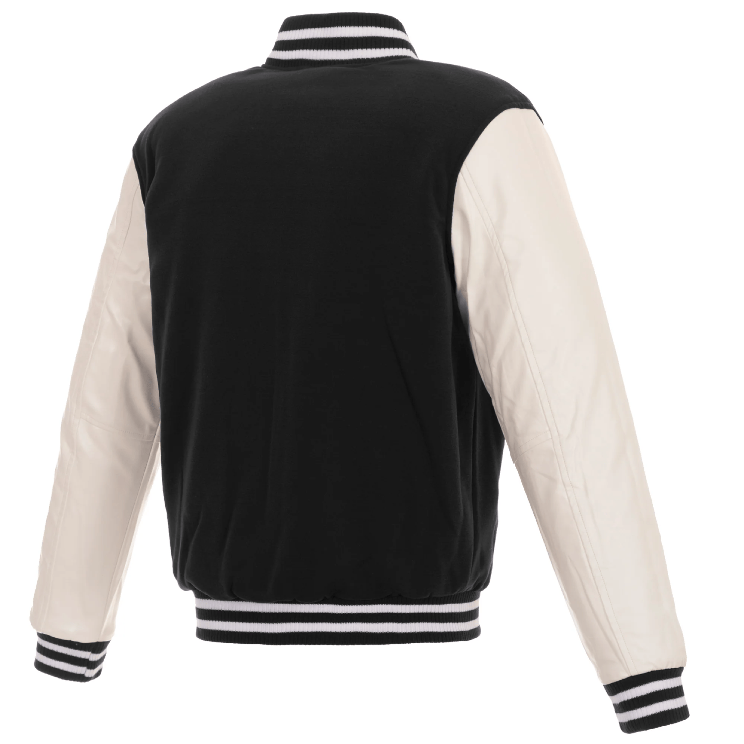 Alternative view of Minnesota Wild Two Tone Wool & Leather Varsity Jacket