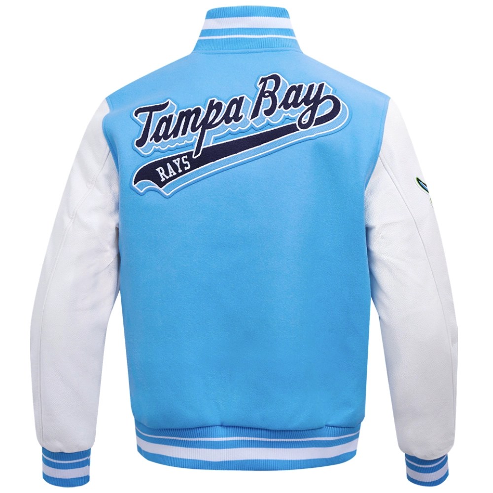 Alternative view of Tampa Bay Rays Script Tail Wool & Leather Varsity Jacket