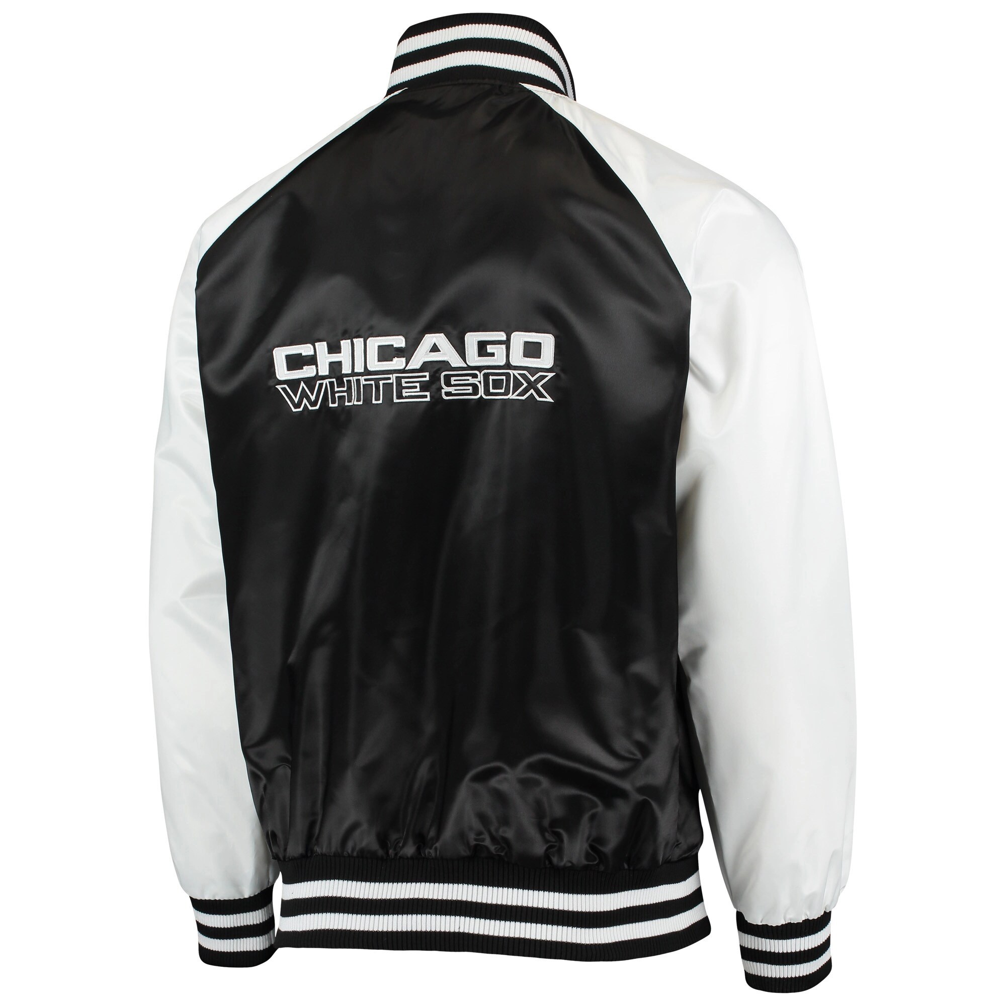 Alternative view of Chicago White Sox  The Lead Off Hitter Full-Snap Satin Varsity Jacket