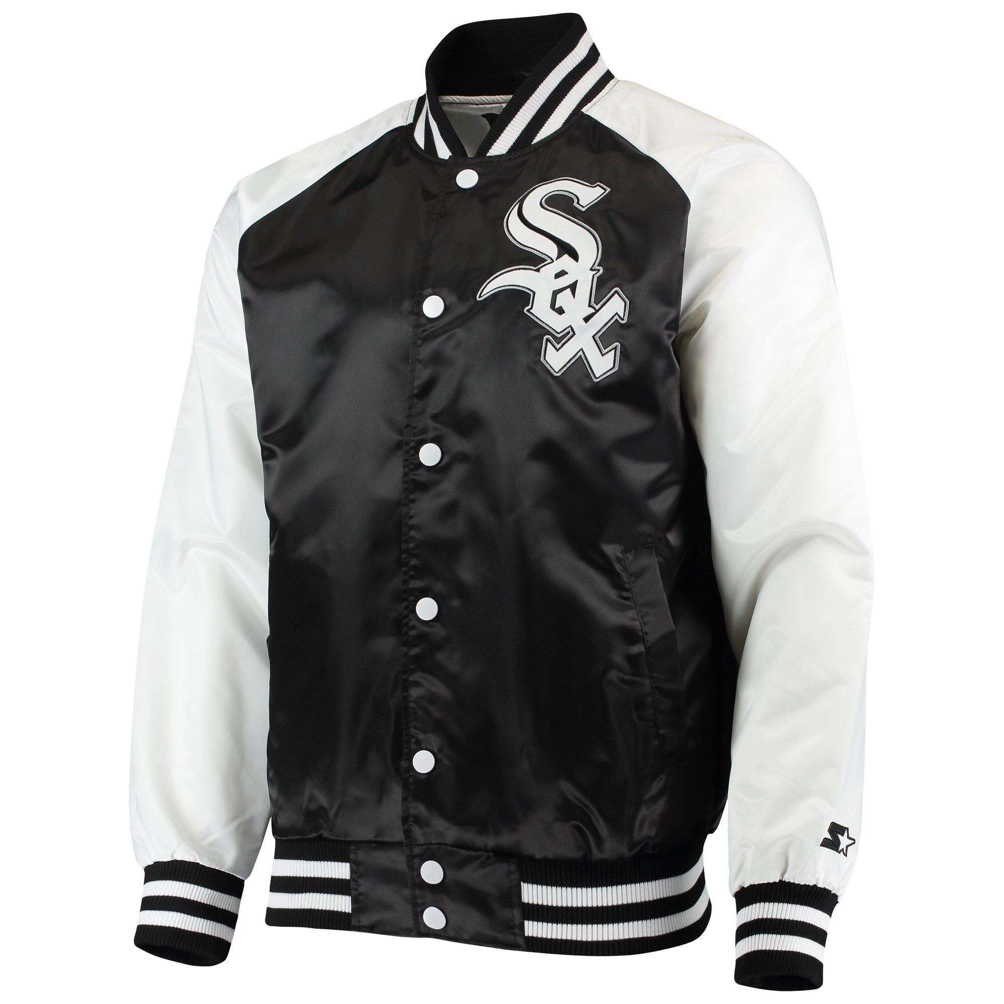 Chicago White Sox  The Lead Off Hitter Full-Snap Satin Varsity Jacket