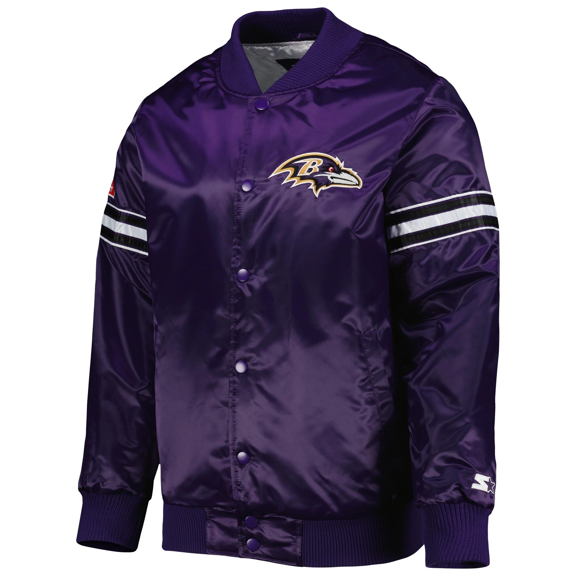 RAVENS 紫ジャケット Baltimore Ravens Women's Full-Zip Purple Bomber Varsity