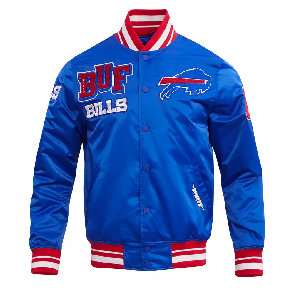 NFL Buffalo Bills　スタジャン レザー NFL BILLS☆バッファロー ビルズ スタジャン 刺繍 オールレザー