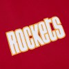 Houston Rockets Full-Snap Hardwood Classics Satin Varsity Red Jacket - Image 4