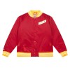 Houston Rockets Full-Snap Hardwood Classics Satin Varsity Red Jacket