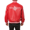 Houston Rockets Full Leather Red Varsity Jacket - Image 2