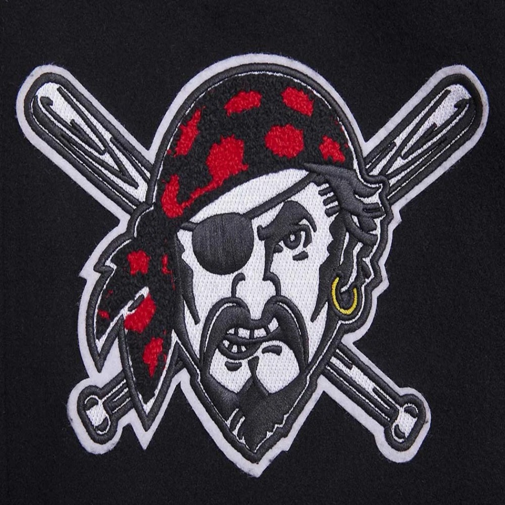 Pittsburgh Pirates Mashup Logo Wool & Leather Varsity Jacket