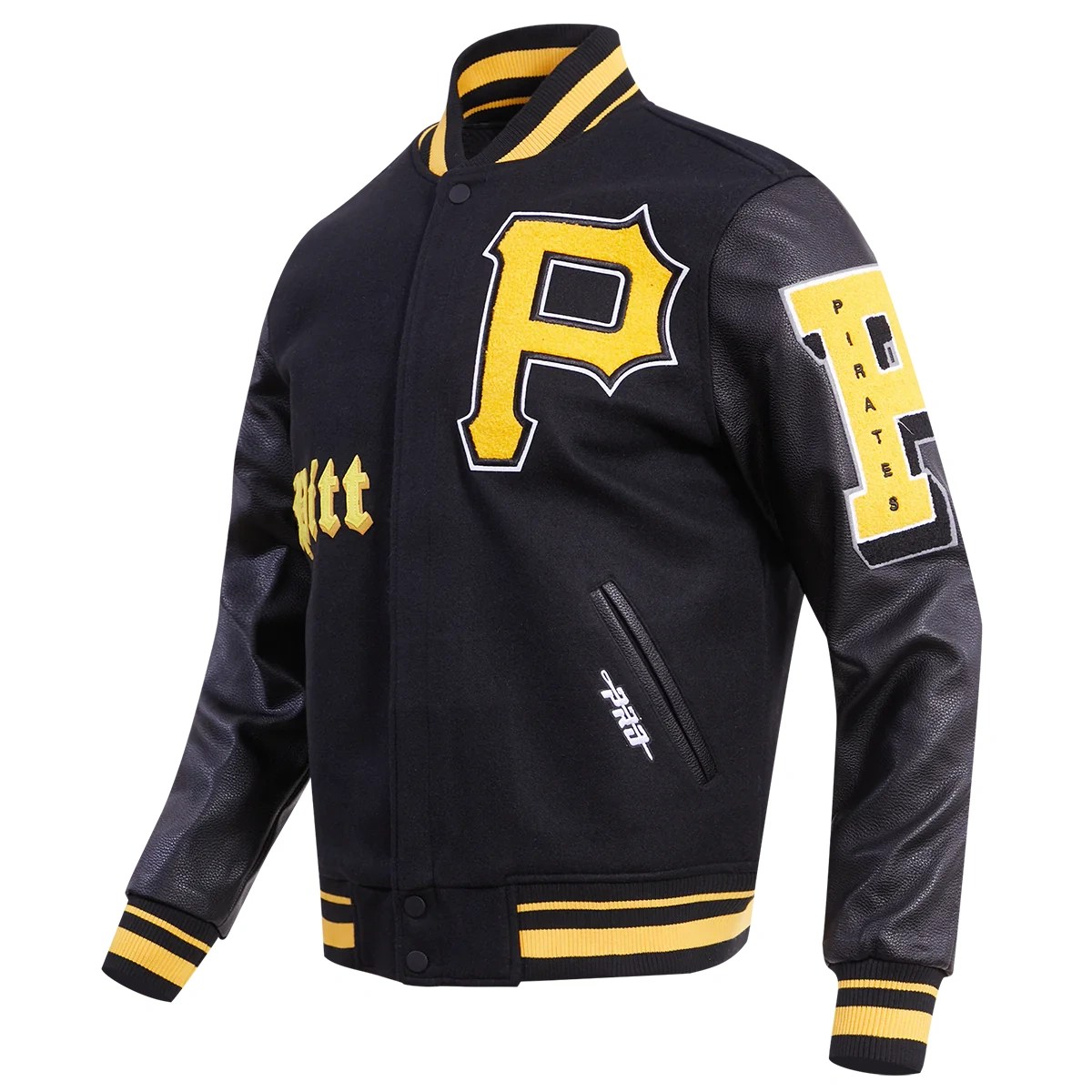 Pittsburgh Pirates Mashup Logo Wool & Leather Varsity Jacket