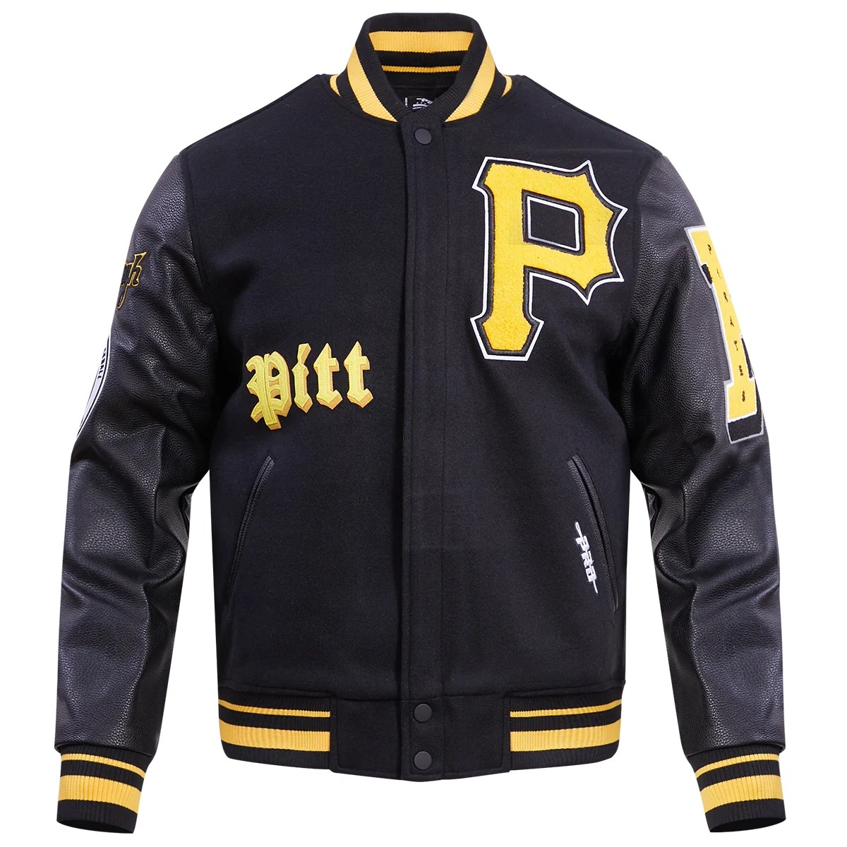 Pittsburgh Pirates Mashup Logo Wool & Leather Varsity Jacket