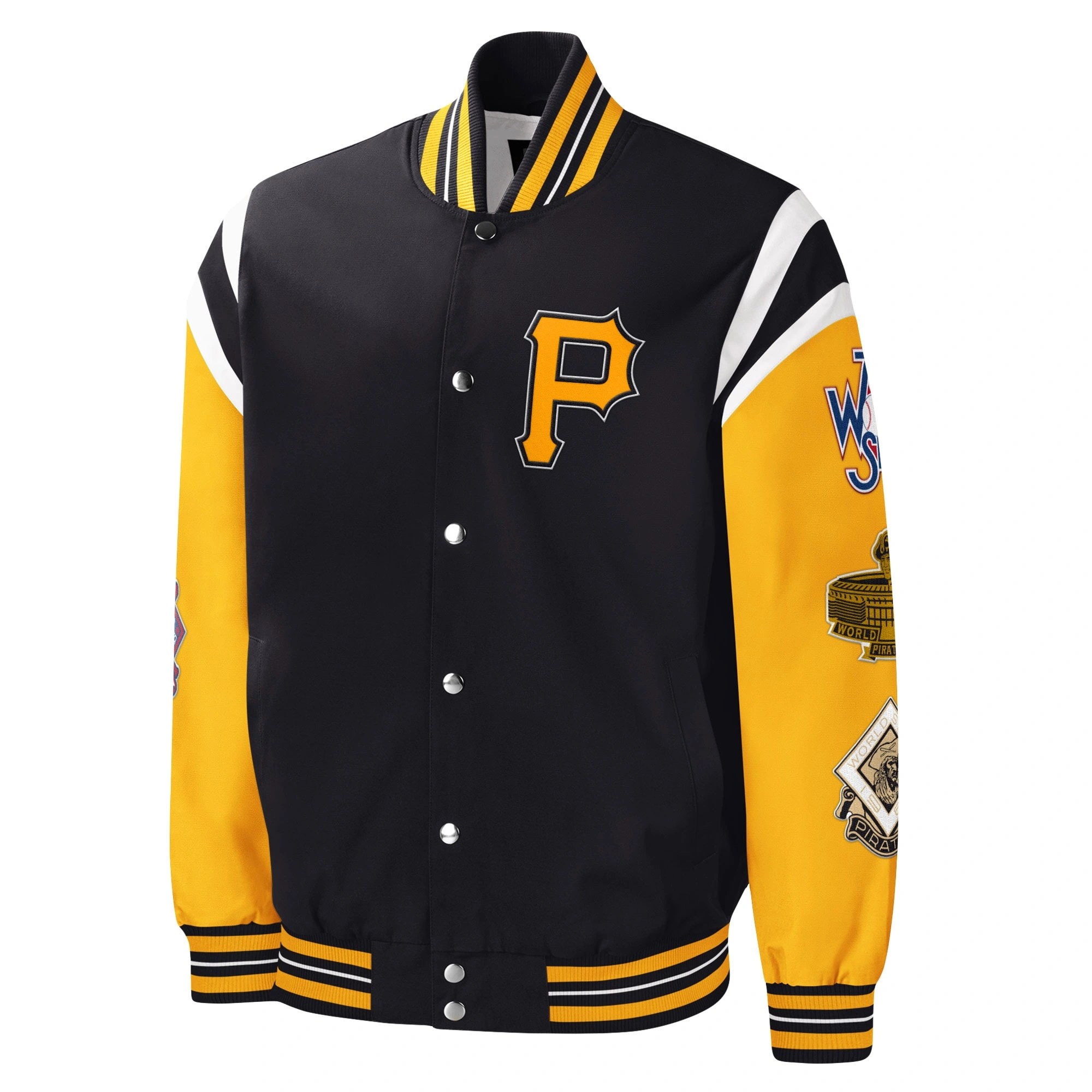 Pittsburgh Pirates Title Holder Full-Snap Varsity Black