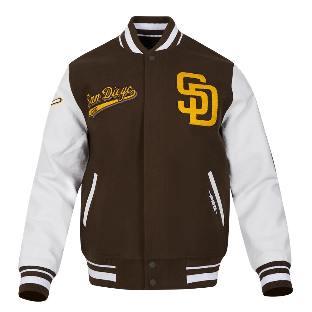 San Diego Padres Wool & Leather Varsity Jacket