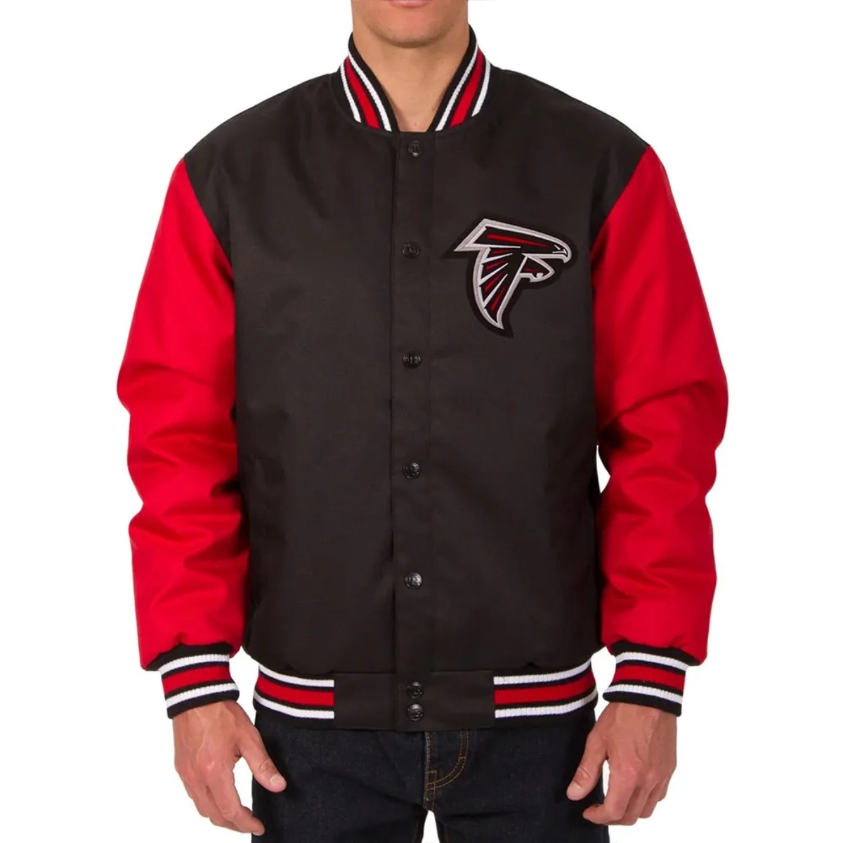 atlanta falcons two tone polyester jacket