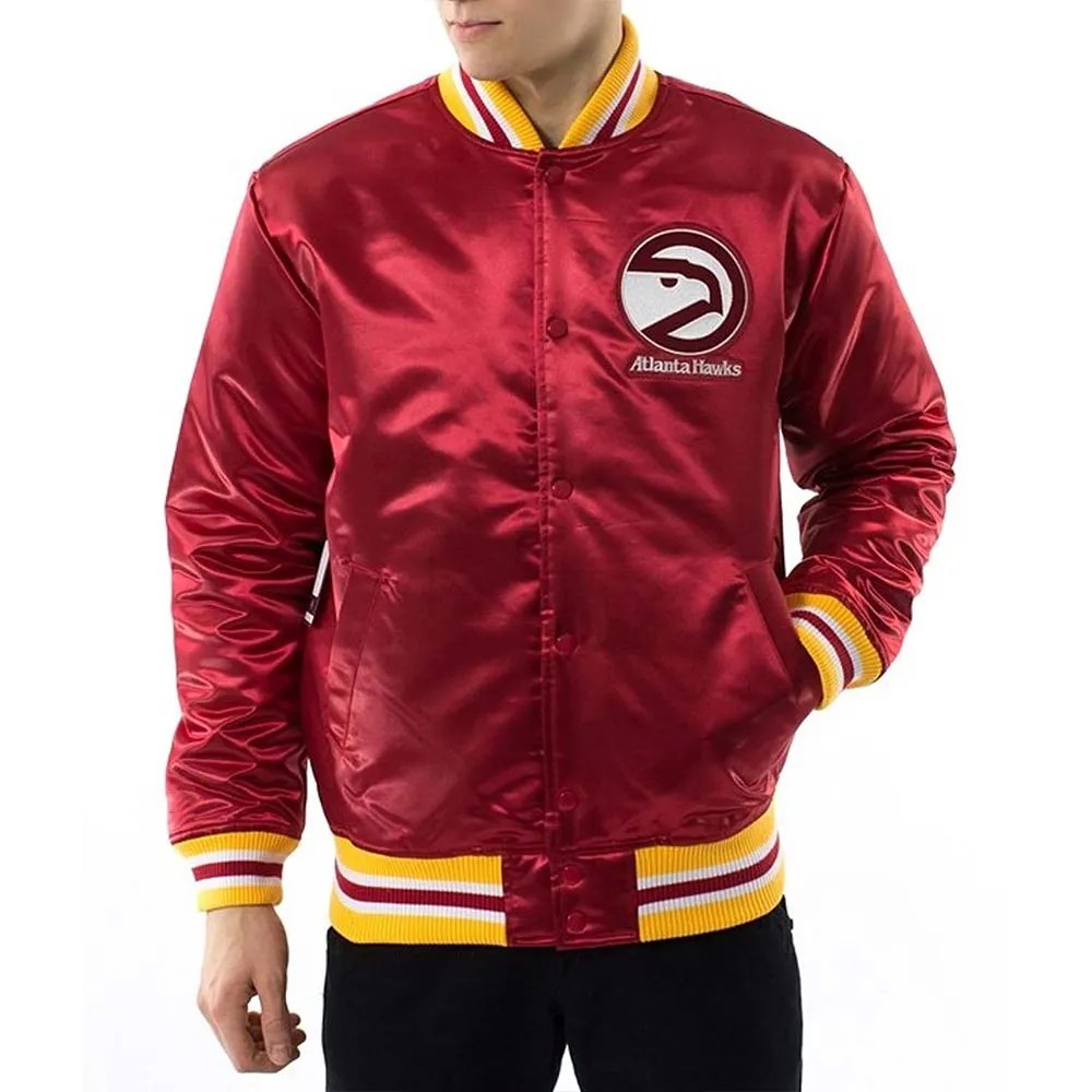 atlanta hawks throwback wordmark jacket