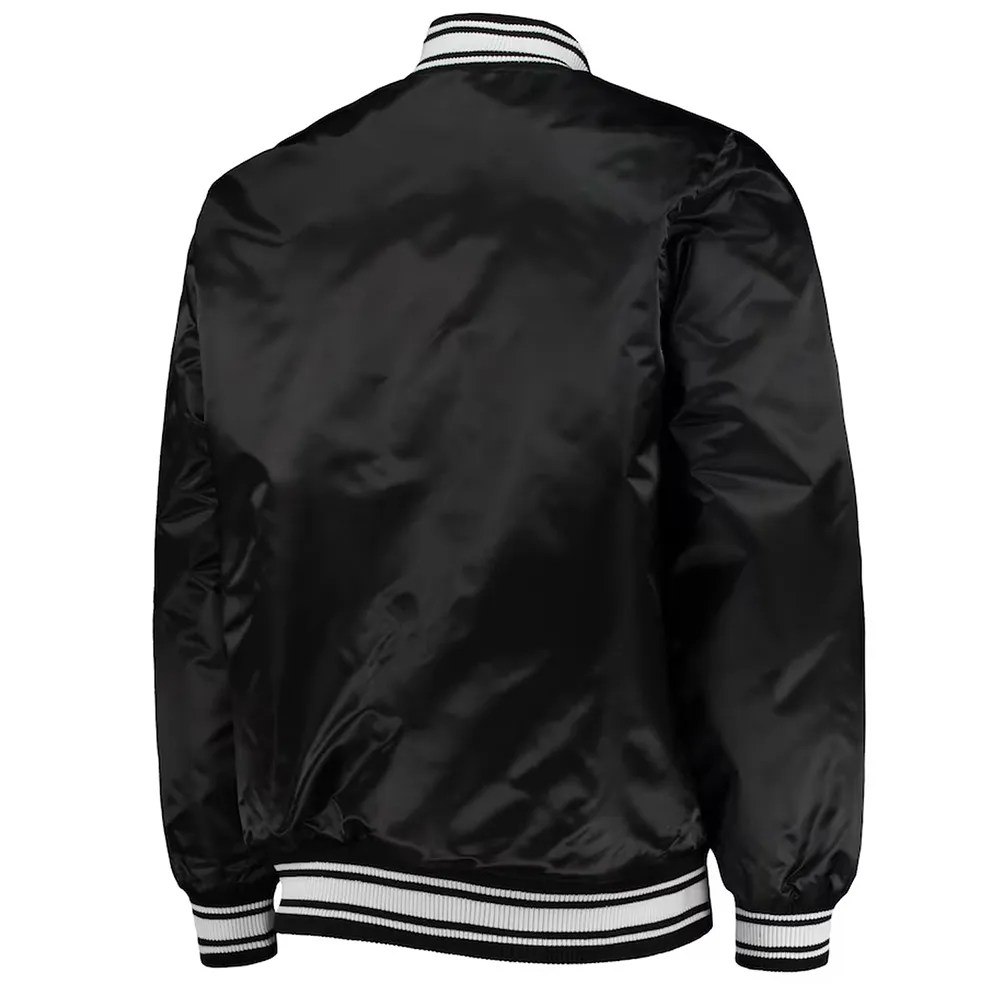 Alternative view of Washington Commanders Locker Room Black Satin Jacket