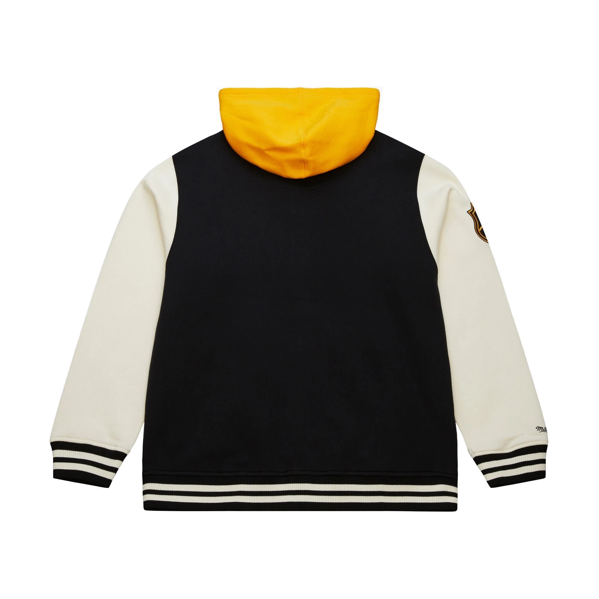 Alternative view of Pittsburgh Penguins Black Rinkside Hooded Varsity Jacket