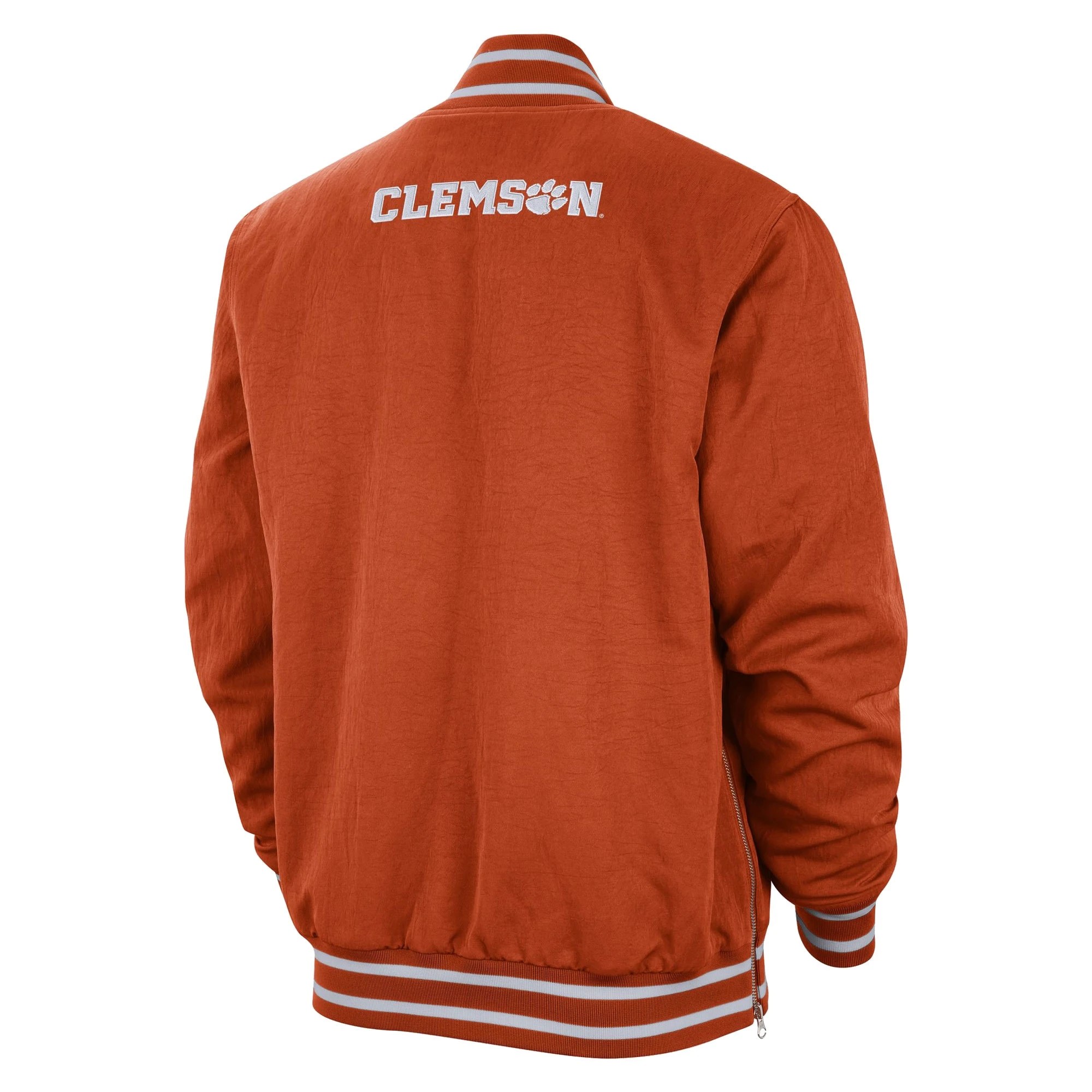 Alternative view of Clemson Tigers Full-Zip Polyester Bomber Jacket