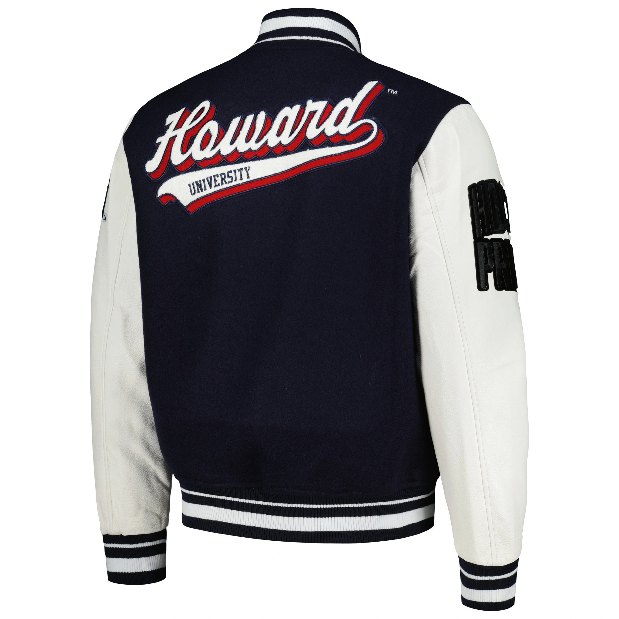 Alternative view of Howard Bison Script Tail Wool & Leather Jacket