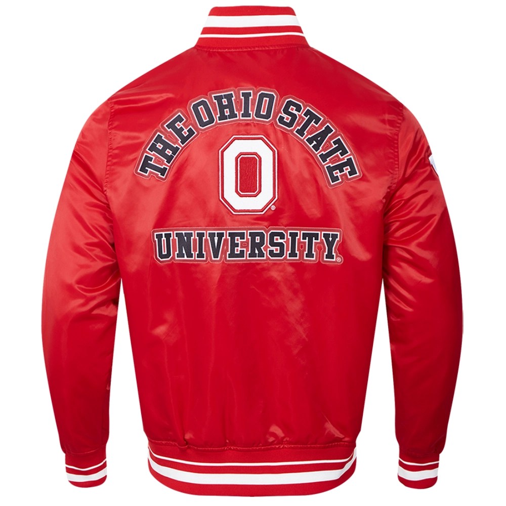 Alternative view of Ohio State Buckeyes Classic Satin Varsity Jacket
