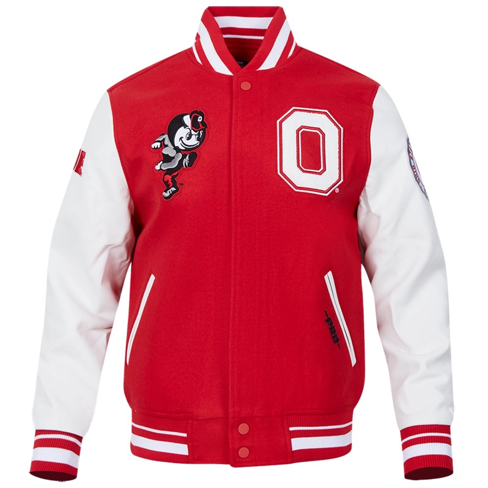 Ohio State Buckeyes Classic Wool & Leather Jacket