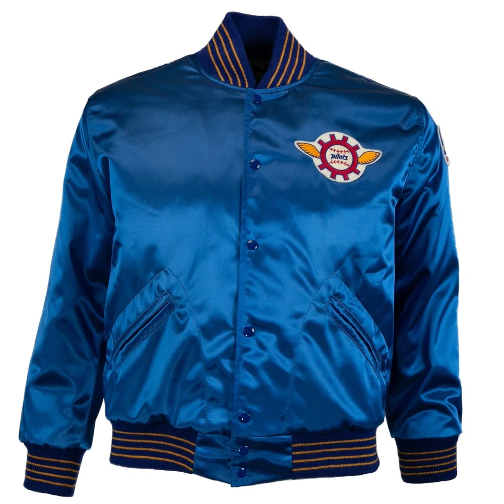 Seattle Pilots 1969 Authentic Satin Varsity Jacket