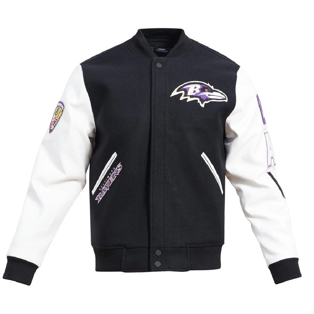 Baltimore Ravens Classic Wool/Leather Varsity Jacket