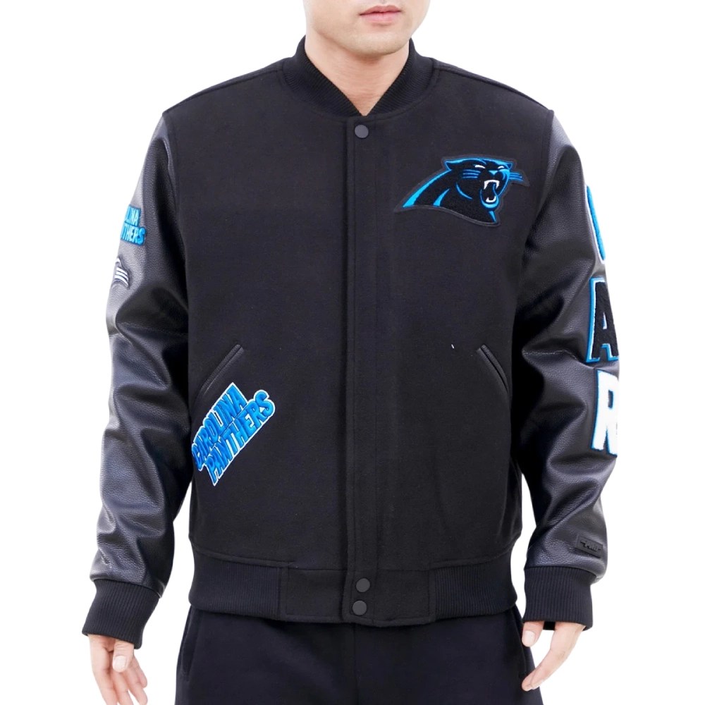 Carolina Panthers Classic Wool/Leather Varsity Jacket