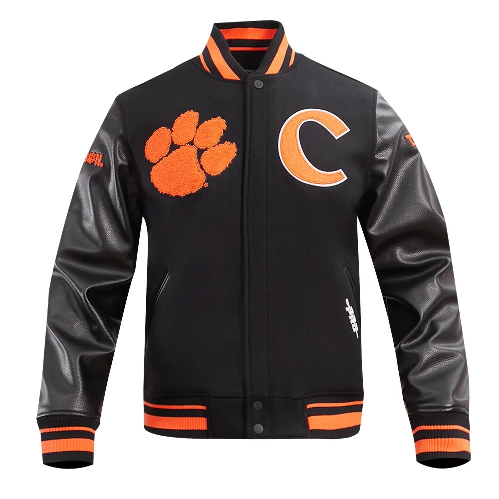 Clemson Tigers Classic Wool/Leather Varsity Jacket