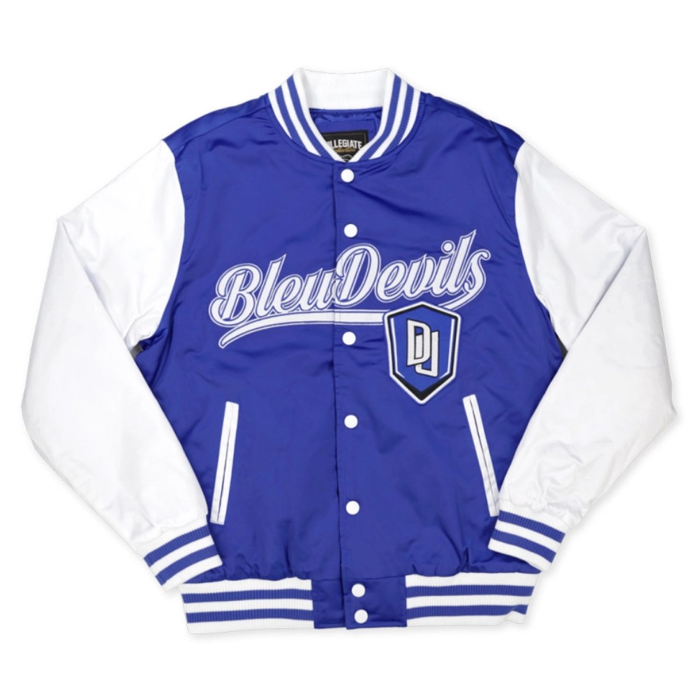 Dillard University Baseball Full-Snap Satin Jacket