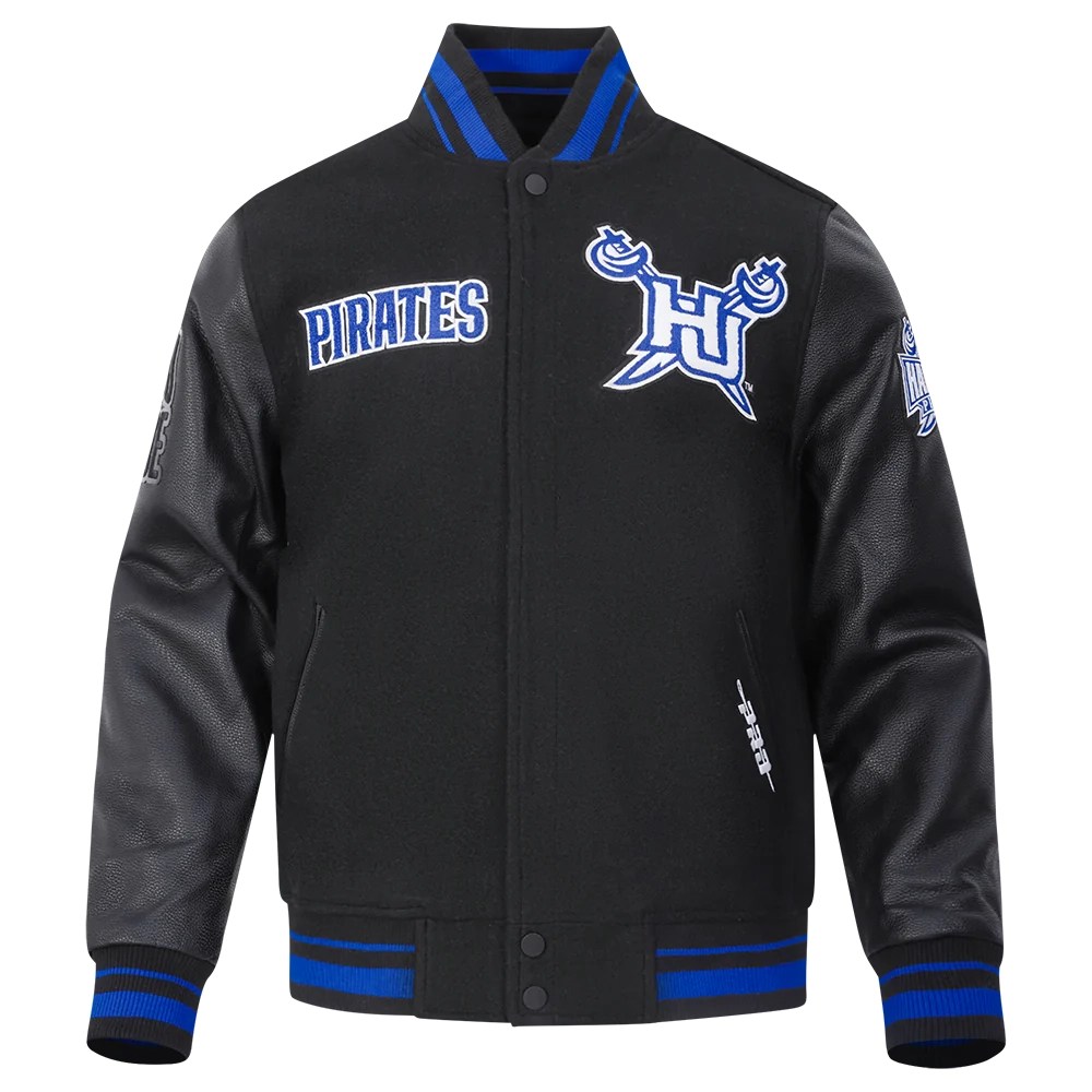 Hampton Pirates  Classic Wool/Leather Varsity Jacket