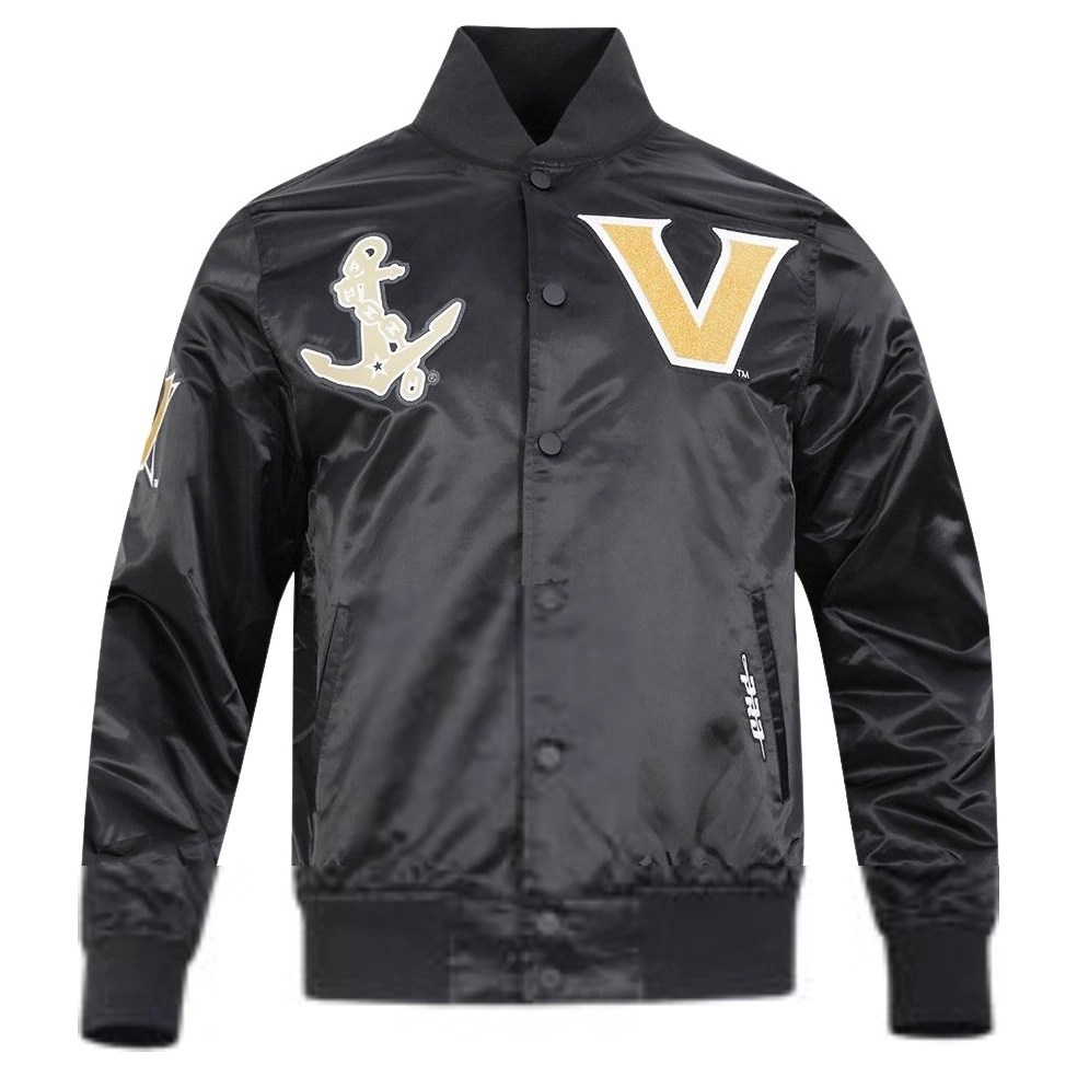 Vanderbilt Commodores Classic Black Satin Jacket