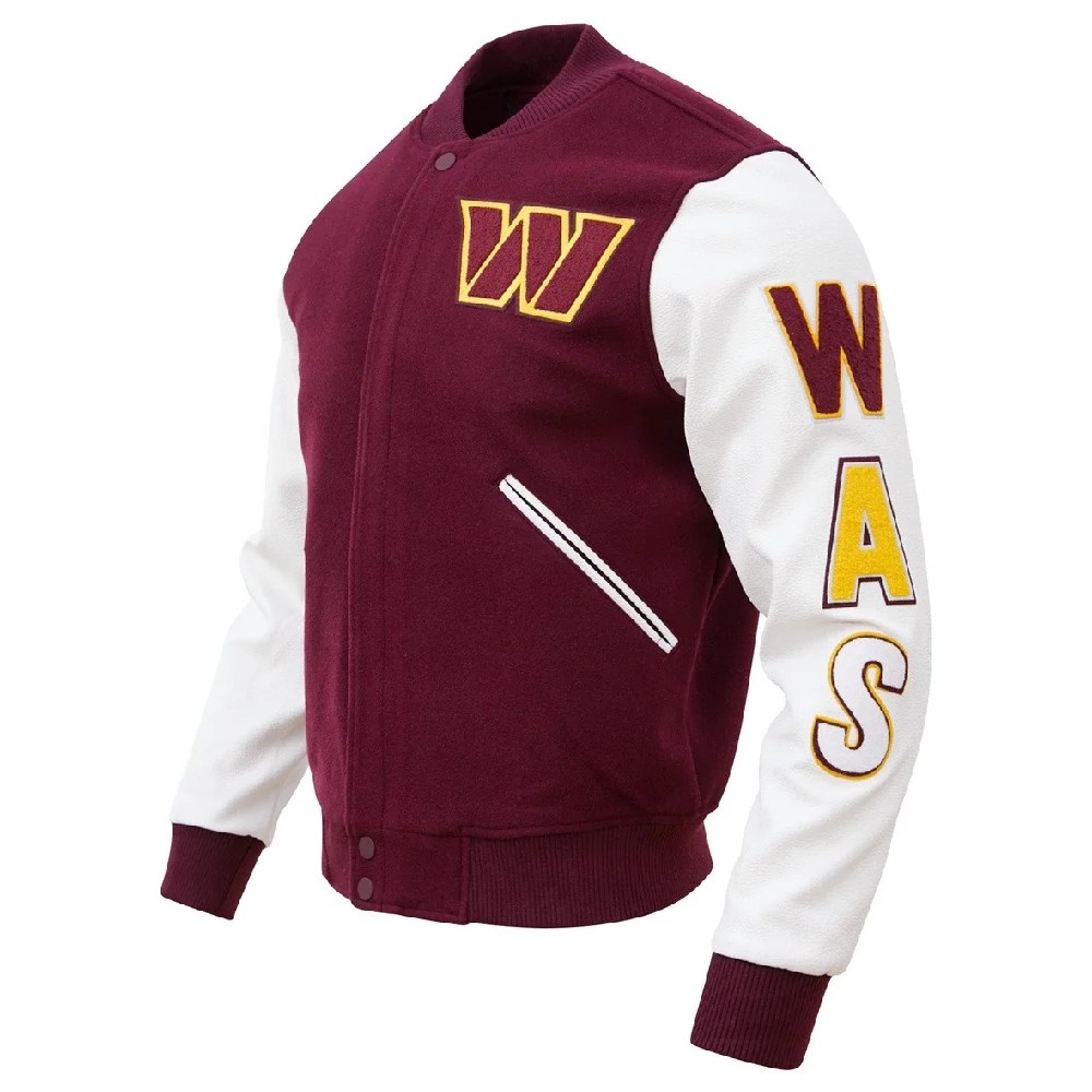 Alternative view of Washington Commanders Classic Wool/Leather Varsity Jacket