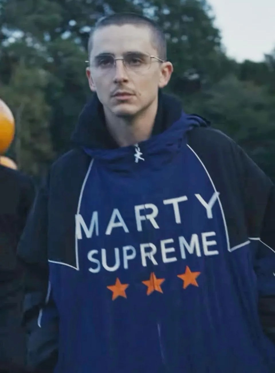 Timothee Chalamet Marty Supreme Blue Polyester Jacket