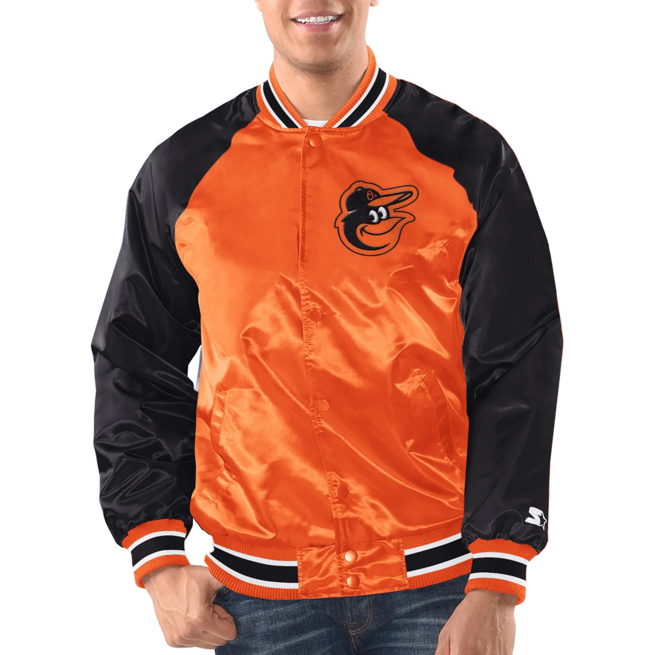 Baltimore Orioles Inductee Orange/Black Polyester Jacket