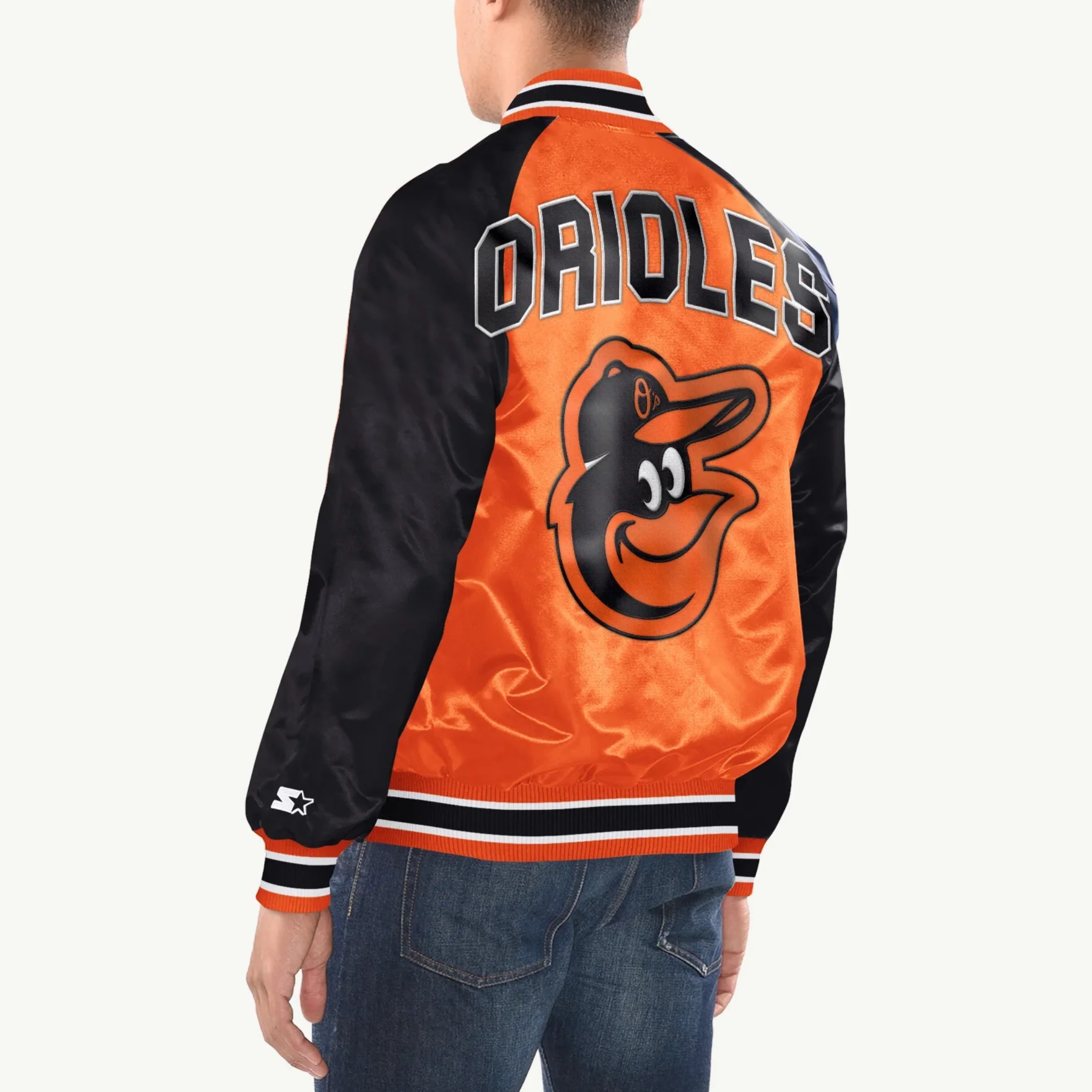 Alternative view of Baltimore Orioles Inductee Orange/Black Polyester Jacket