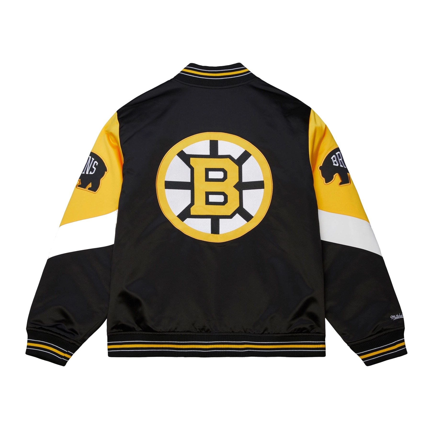 Alternative view of Boston Bruins Throwback Current Black Satin Jacket