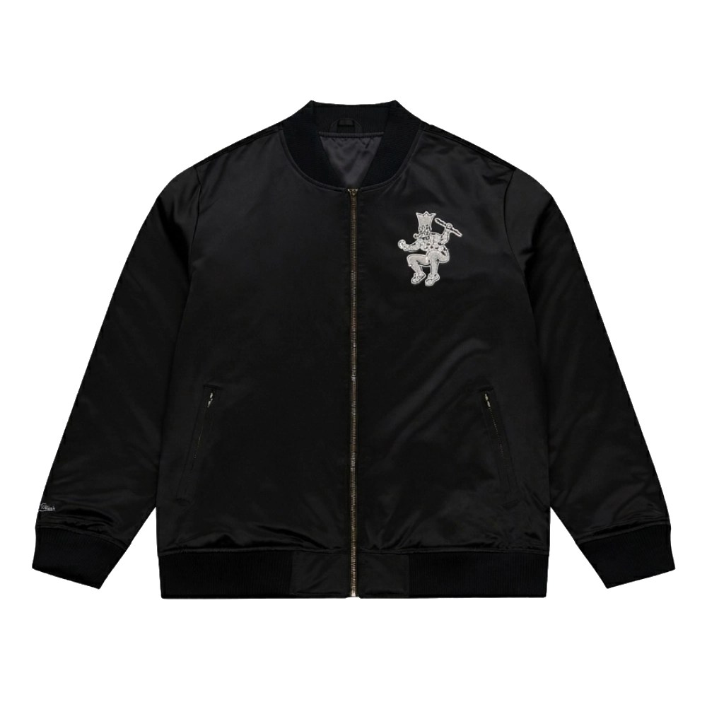 Boston Celtics Chrome Black Bomber Jacket