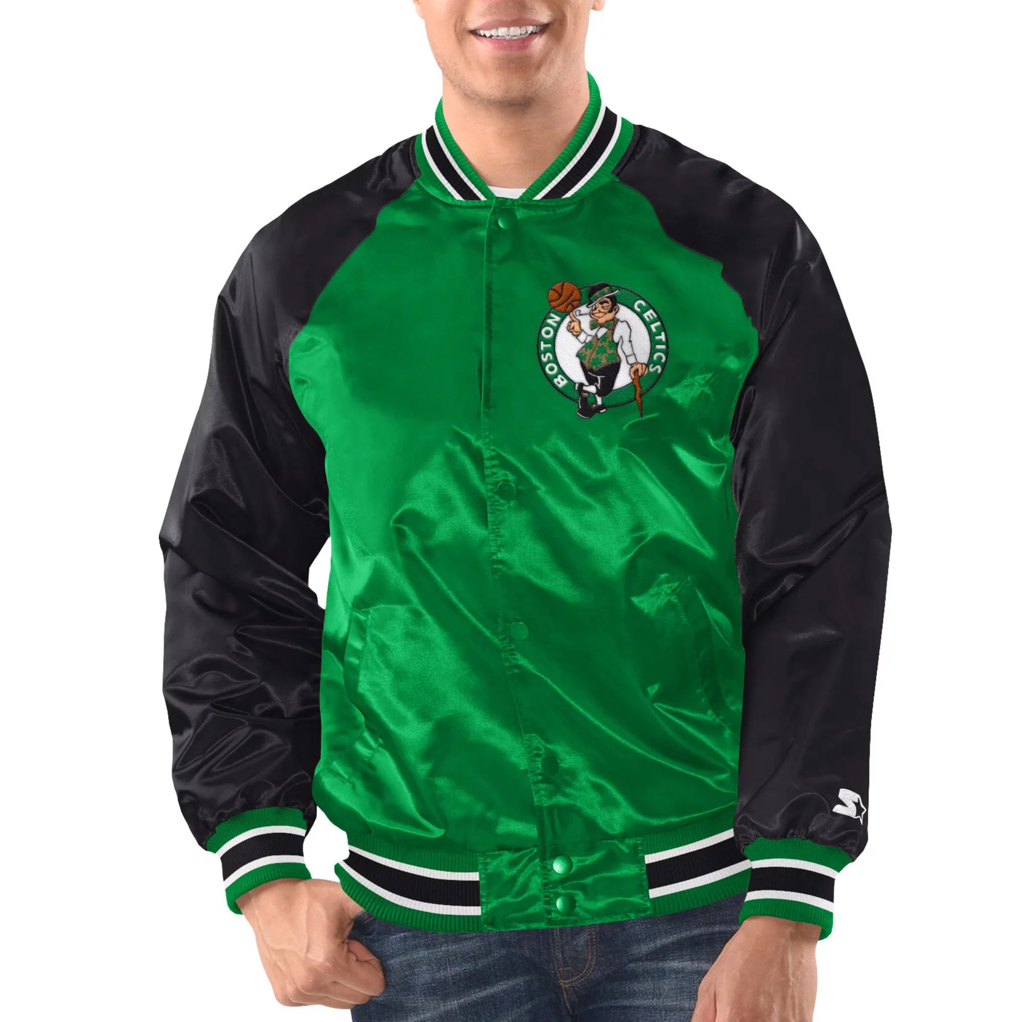 Boston Celtics Inductee Green/Black Polyester Jacket