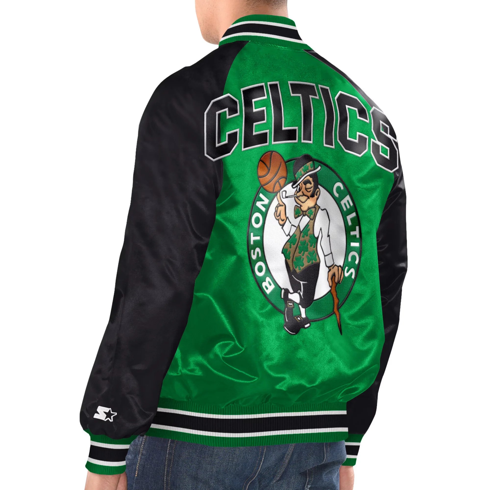 Alternative view of Boston Celtics Inductee Green/Black Polyester Jacket