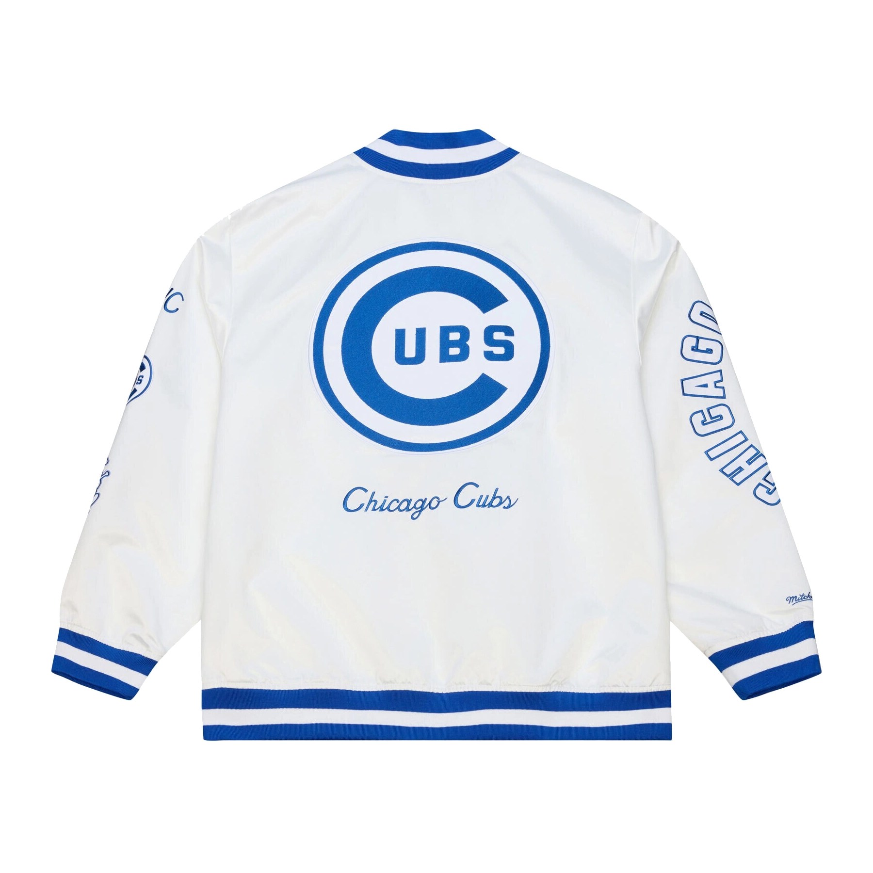 Alternative view of Chicago Cubs Arctic White Satin Jacket