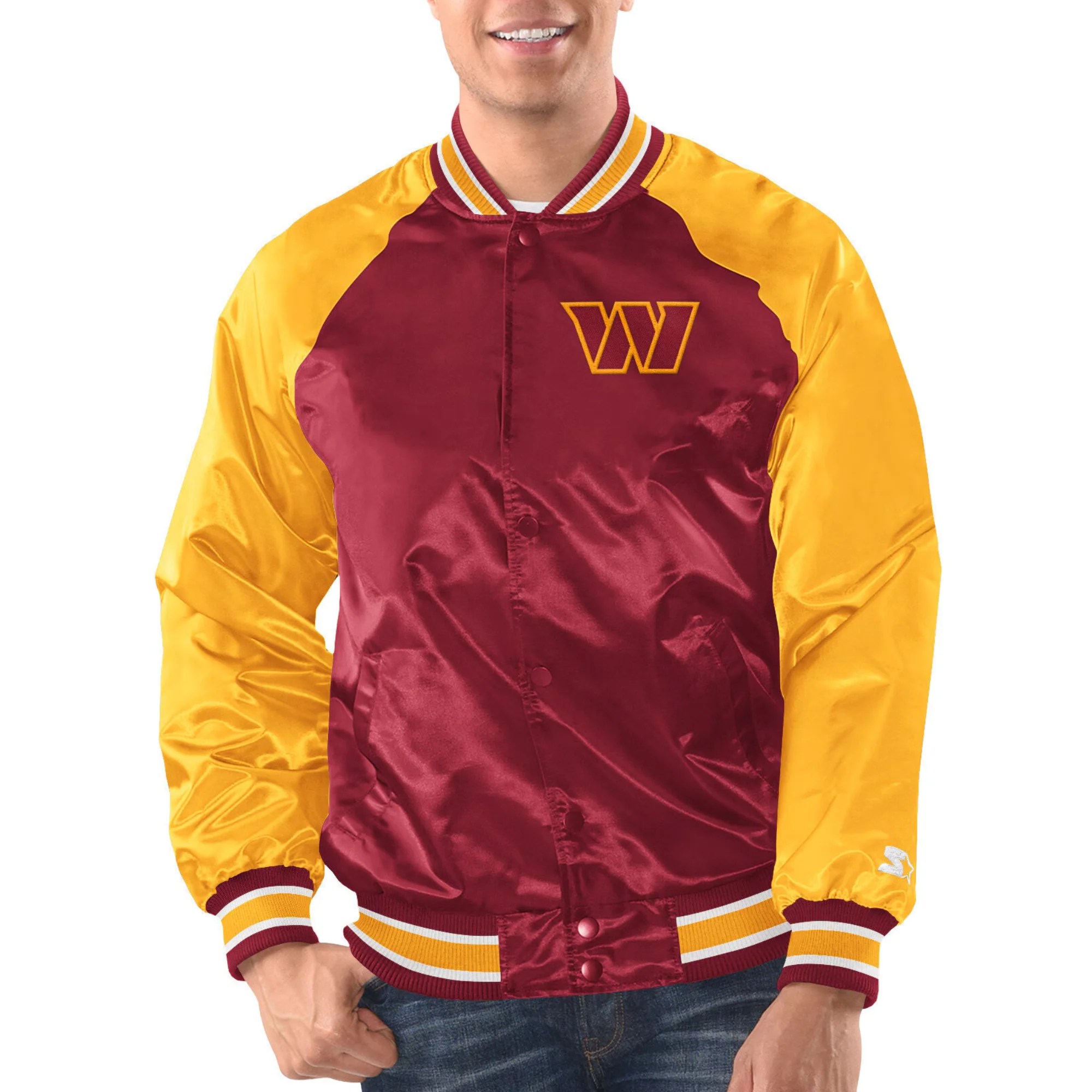 Washington Commanders Inductee Burgundy/Gold Polyester Jacket