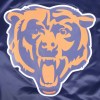 Chicago Bears Script Tail Navy Satin Jacket - Image 6