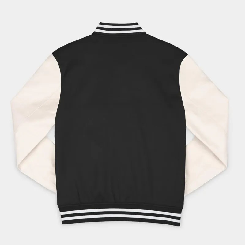 Alternative view of Purdue Boilermakers Black Wool/Leather Jacket