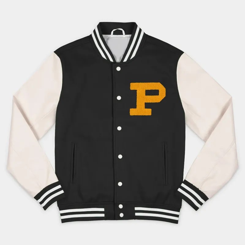Purdue Boilermakers Black Wool/Leather Jacket