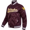 Washington Commanders Script Tail Wine Satin Jacket - Image 2